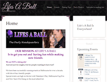 Tablet Screenshot of lifesaball.com.au